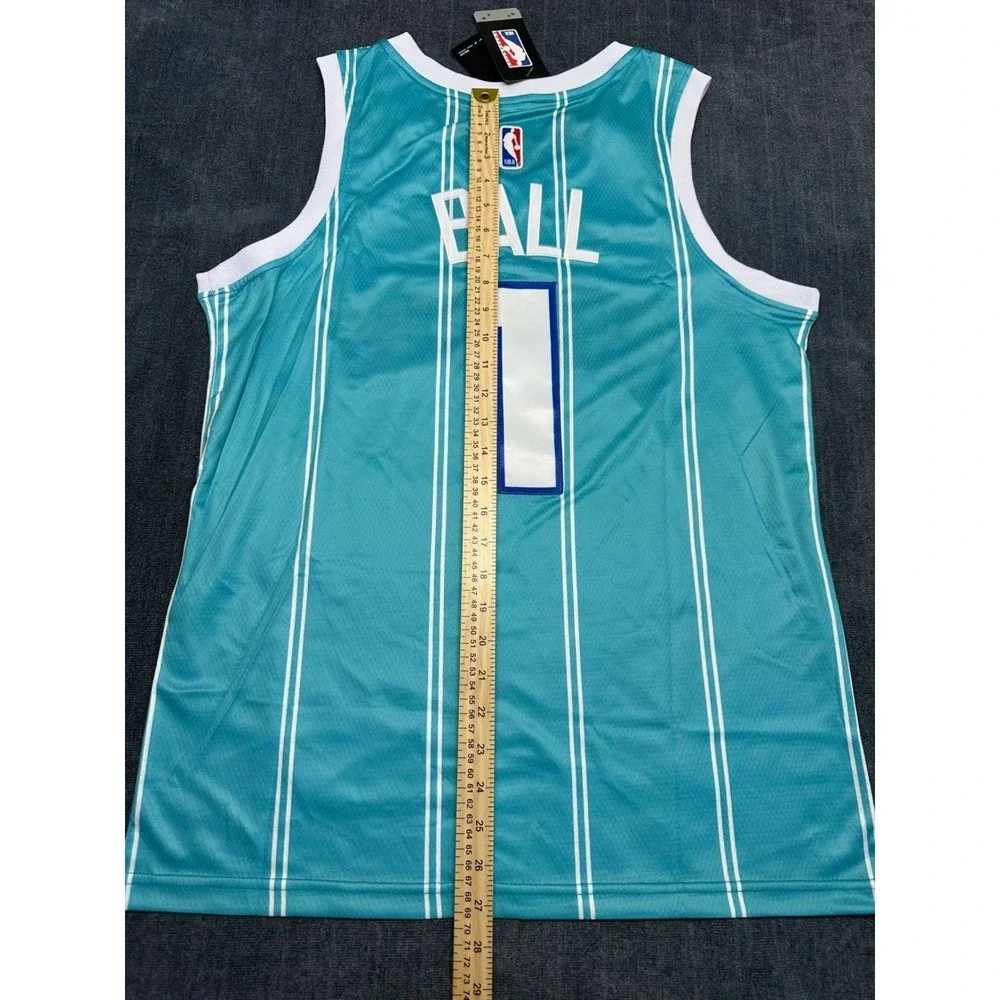 Jordan Charlotte‎ Hornets LaMelo Ball 1 Statement Jersey Teal Mens 44 Small NEW